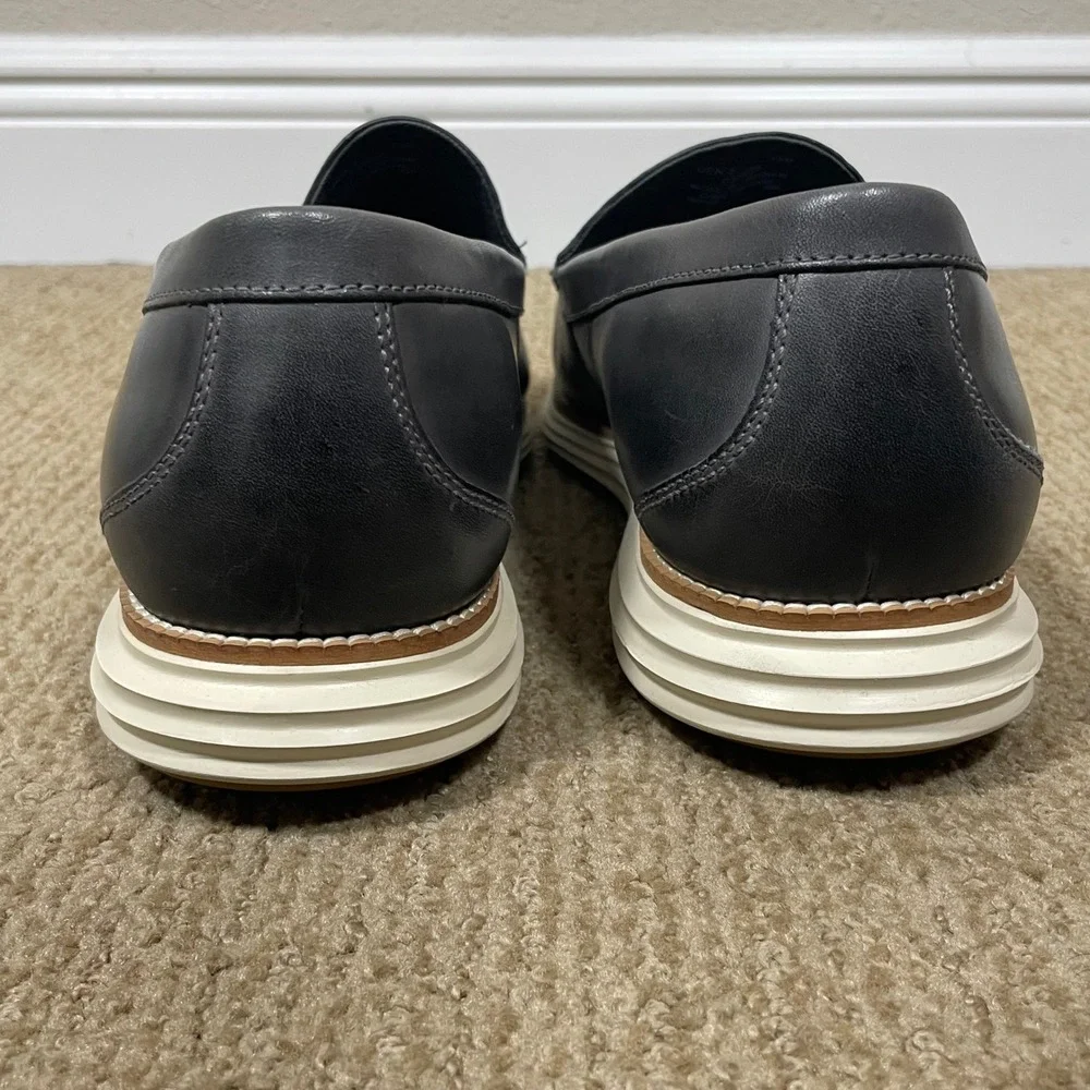 Cole Haan OriginalGrand Venetian Loafers Business Casual Mens 13M Gray Leather